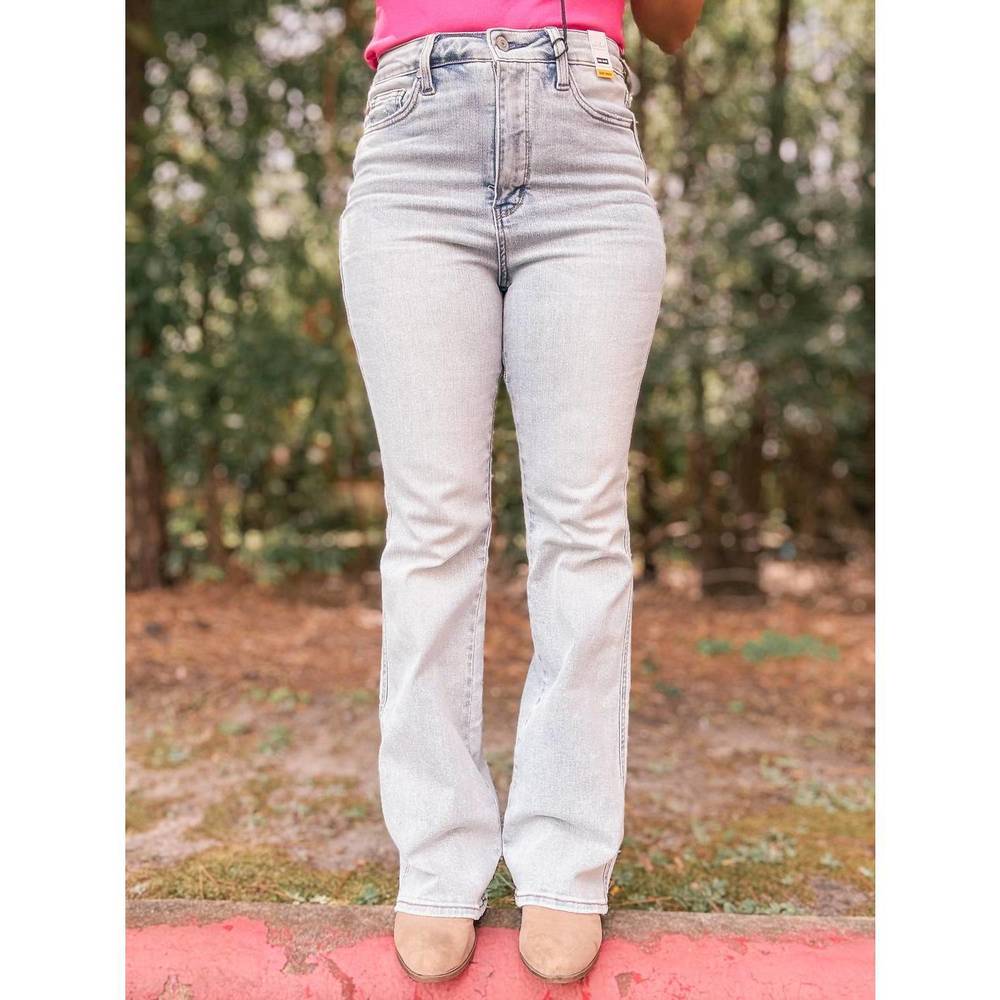 NEW JUDY BLUE juliette high waisted bootcut denim jeans in vintage wash